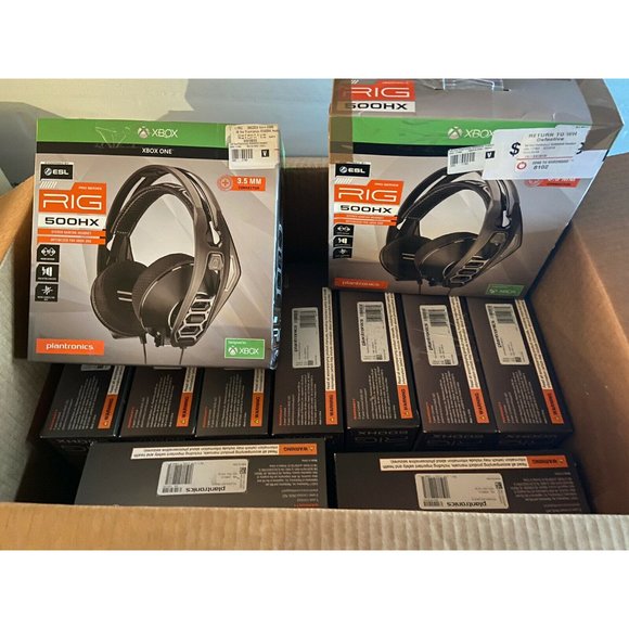 (12) Plantronics Rig 500HX Gamestop Warehouse Returns 068